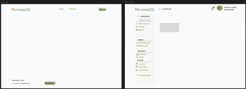 Public page and Dashboard page Figma mockup